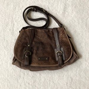Claudia Firenze Brown Pony Hair Flap Purse